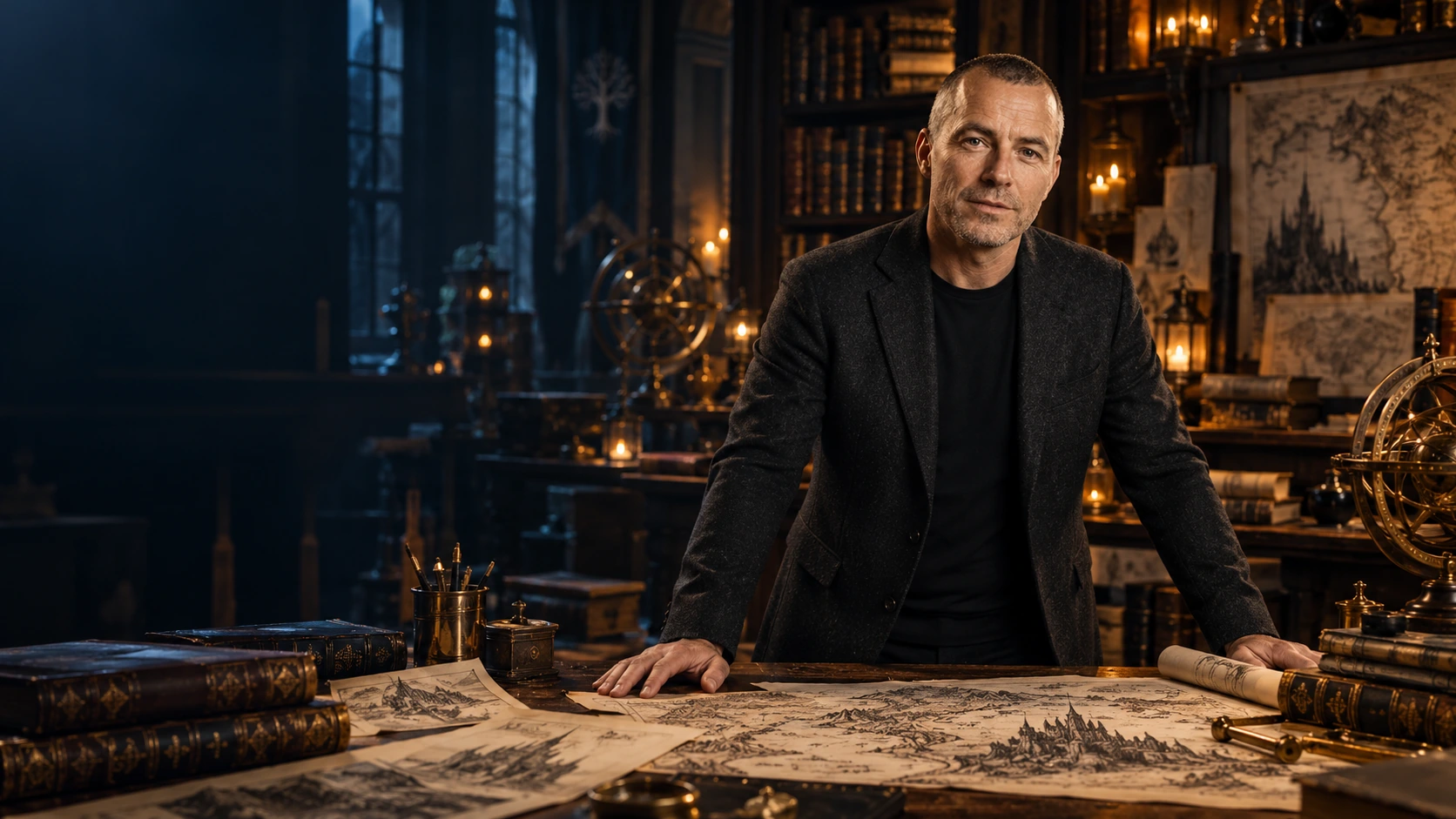 Christophe Fertault dans l’atelier du créateur de mondes