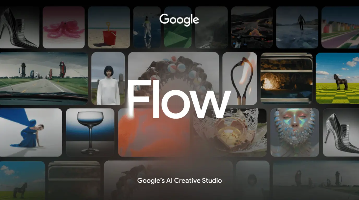 Interface de Google Flow utilisée dans le processus de direction technique audiovisuelle